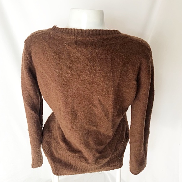 NADO - Brown + Free BLUE Argyle Mohair Sweater - Picture 7 of 8